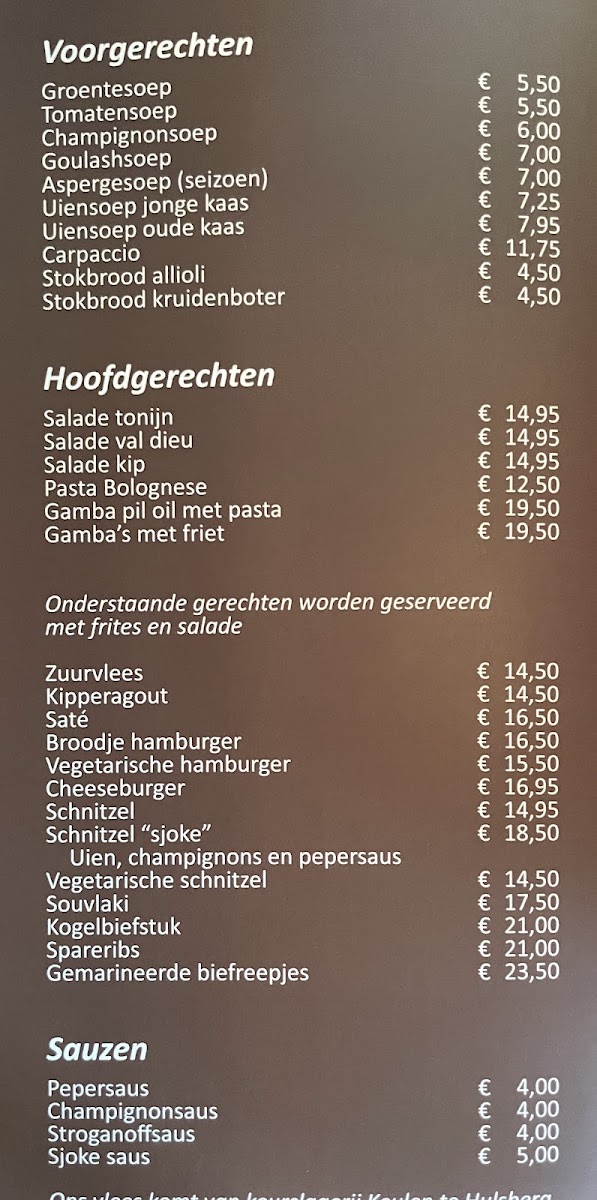 Menu Camperplaats/camping De Boskant/ Restaurant-4