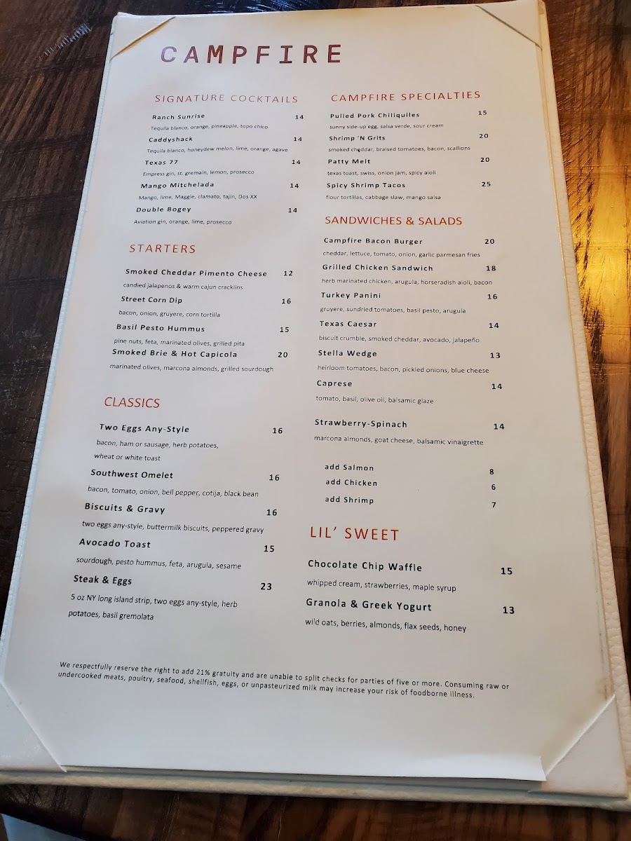Menu Campfire-1