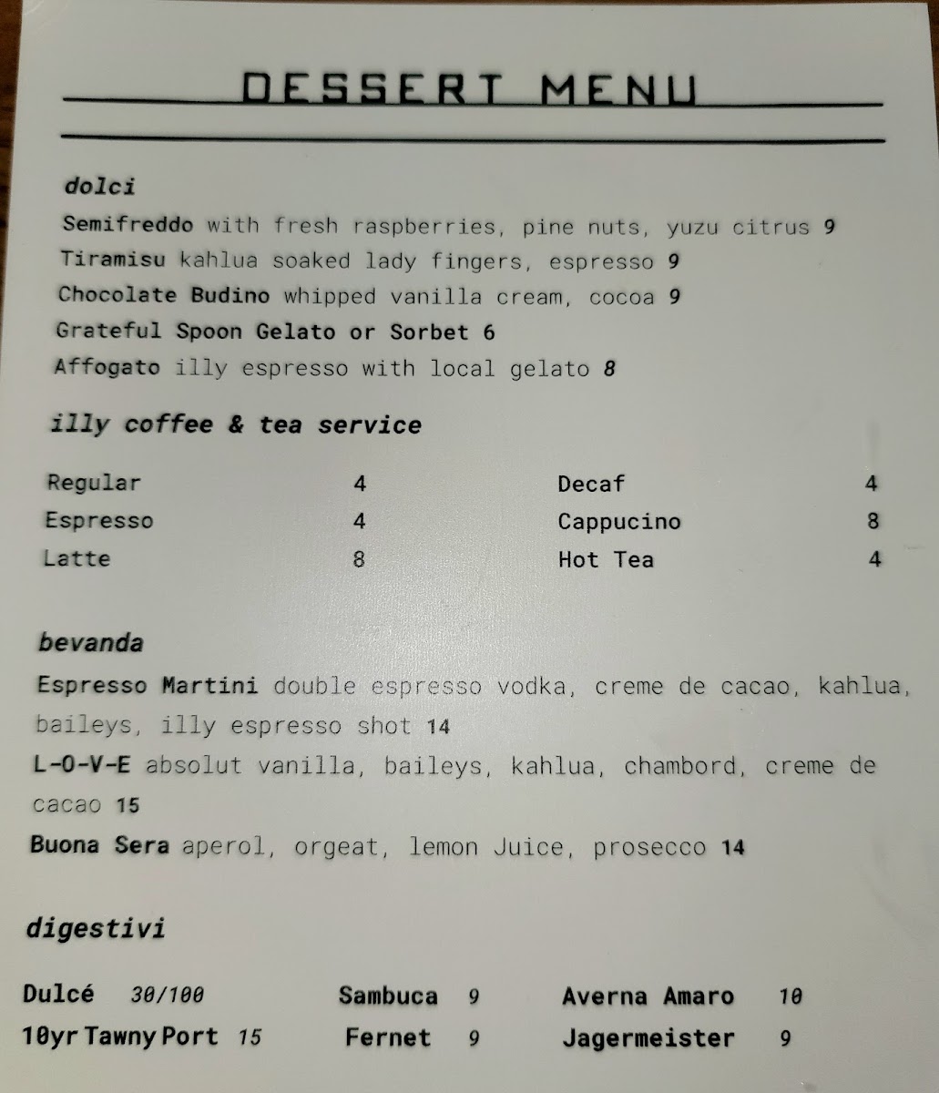 Menu Campo Italian Bistro & Bar-8