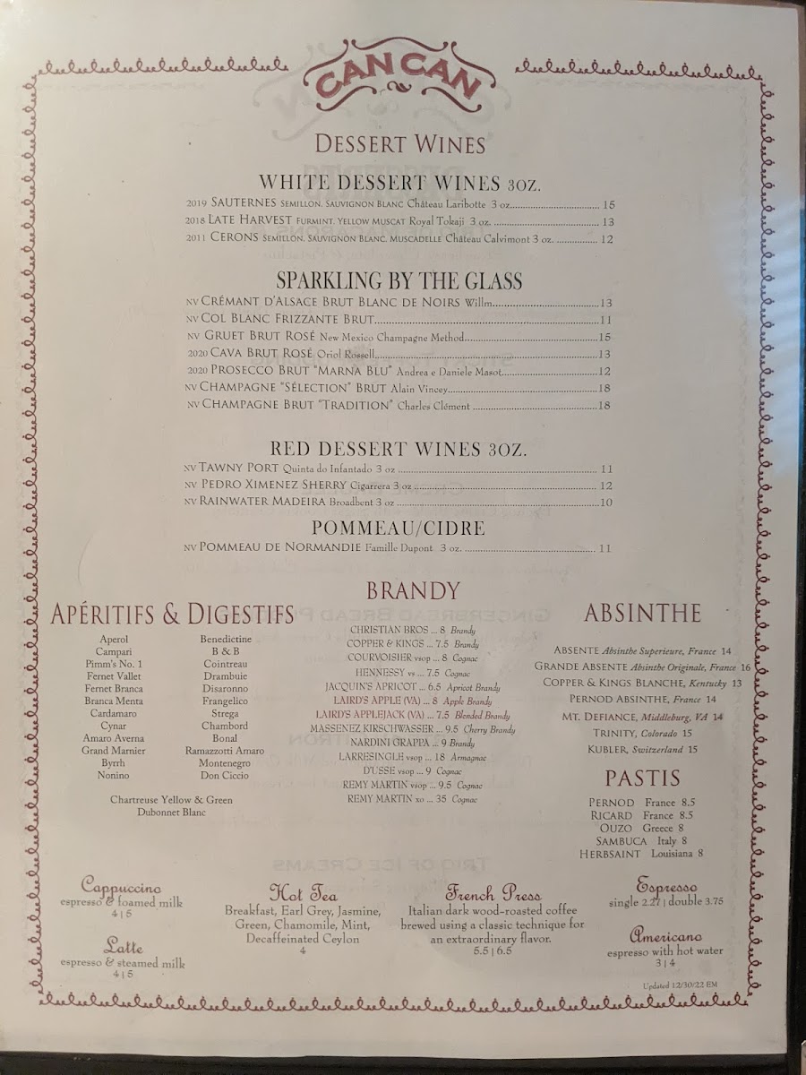 Menu Can Can Brasserie-5