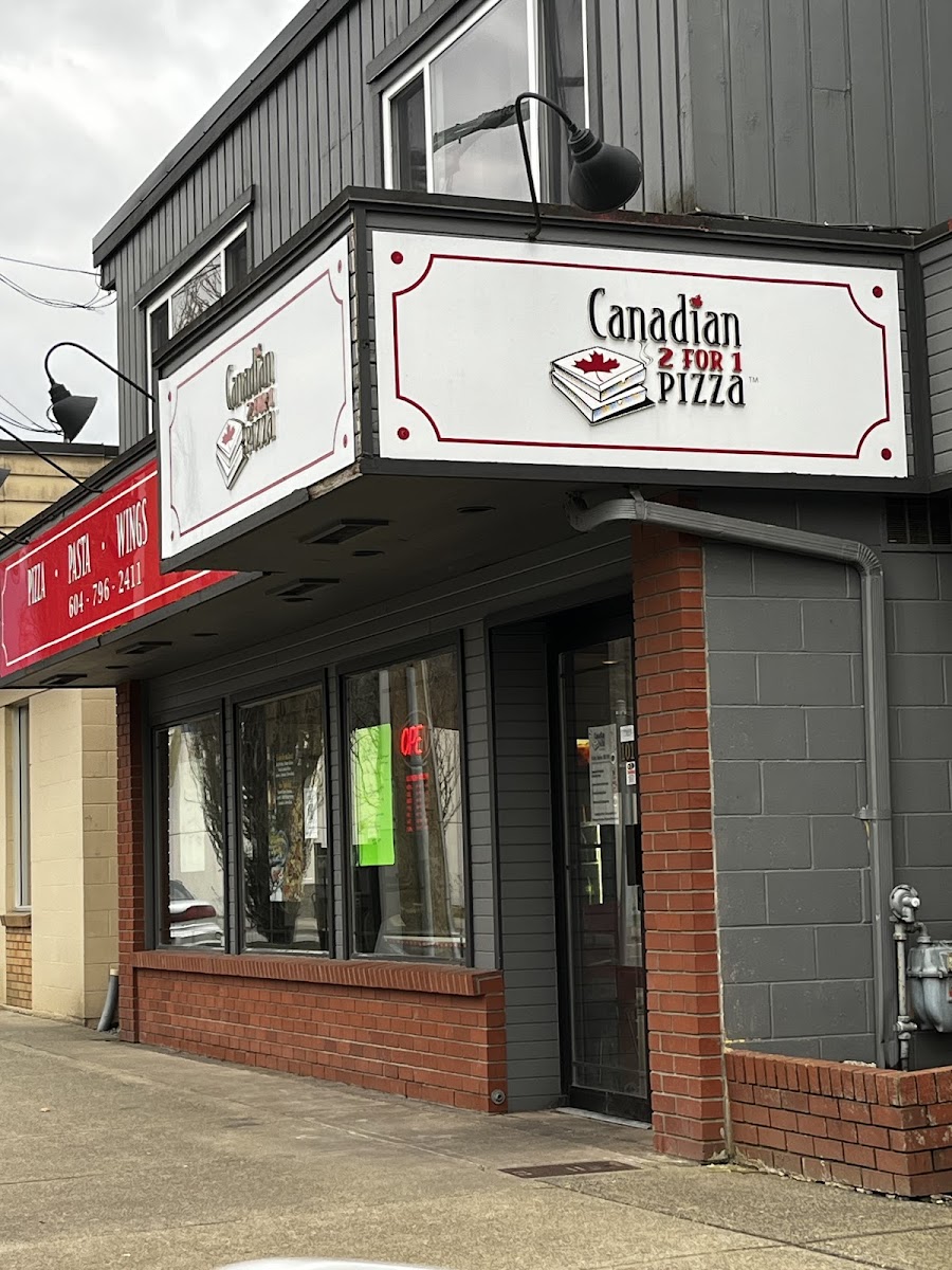 Canadian 2 For 1 Pizza