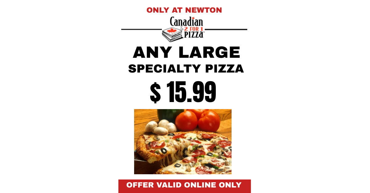 Menu Canadian 2 For 1 Pizza-4