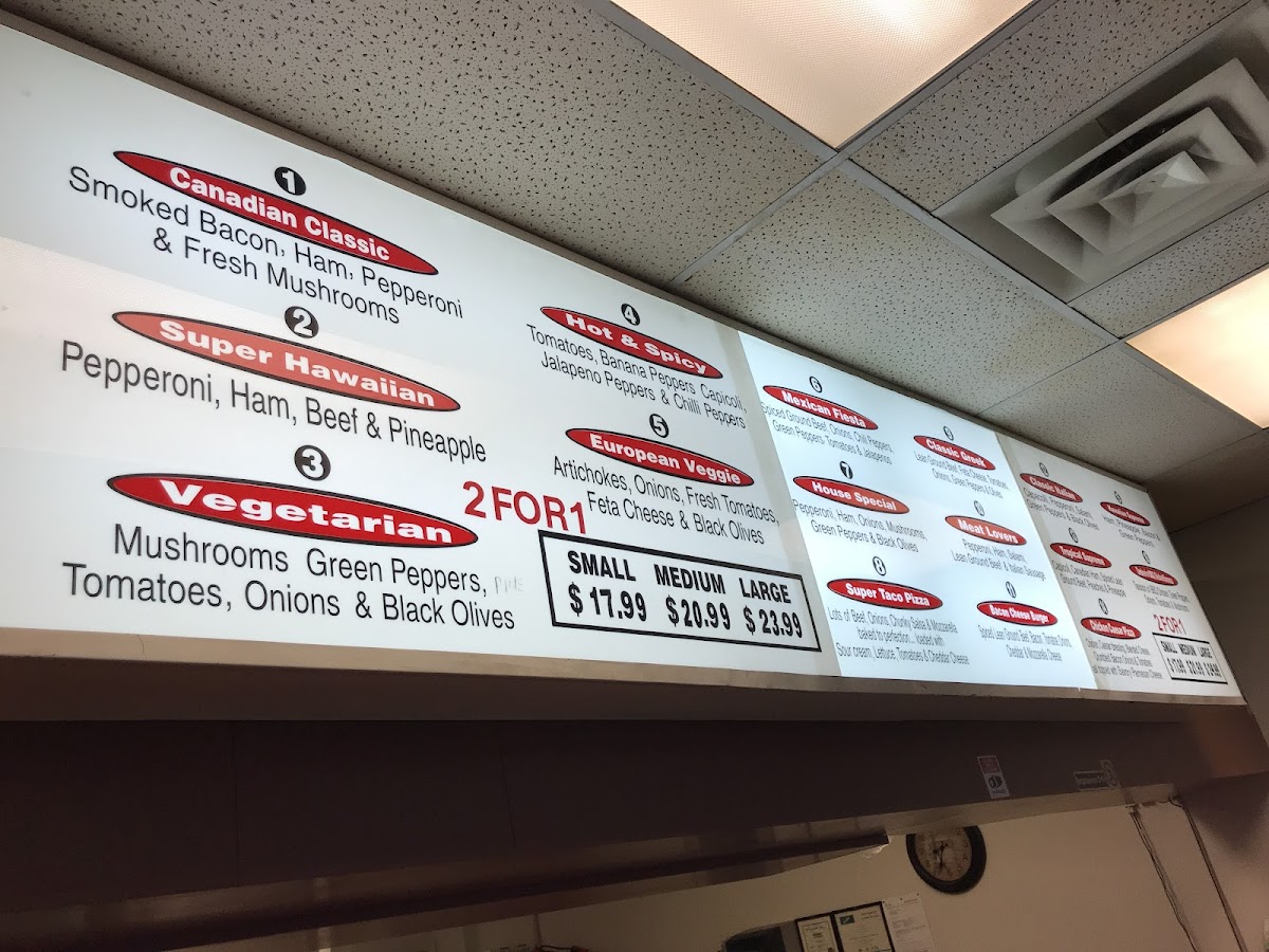Menu Canadian 2 For 1 Pizza-6