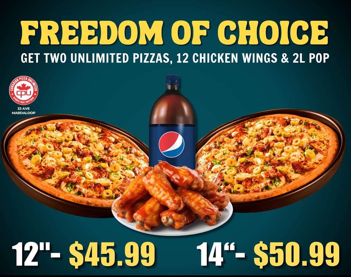 Menu Canadian Pizza Unlimited & Donair-10