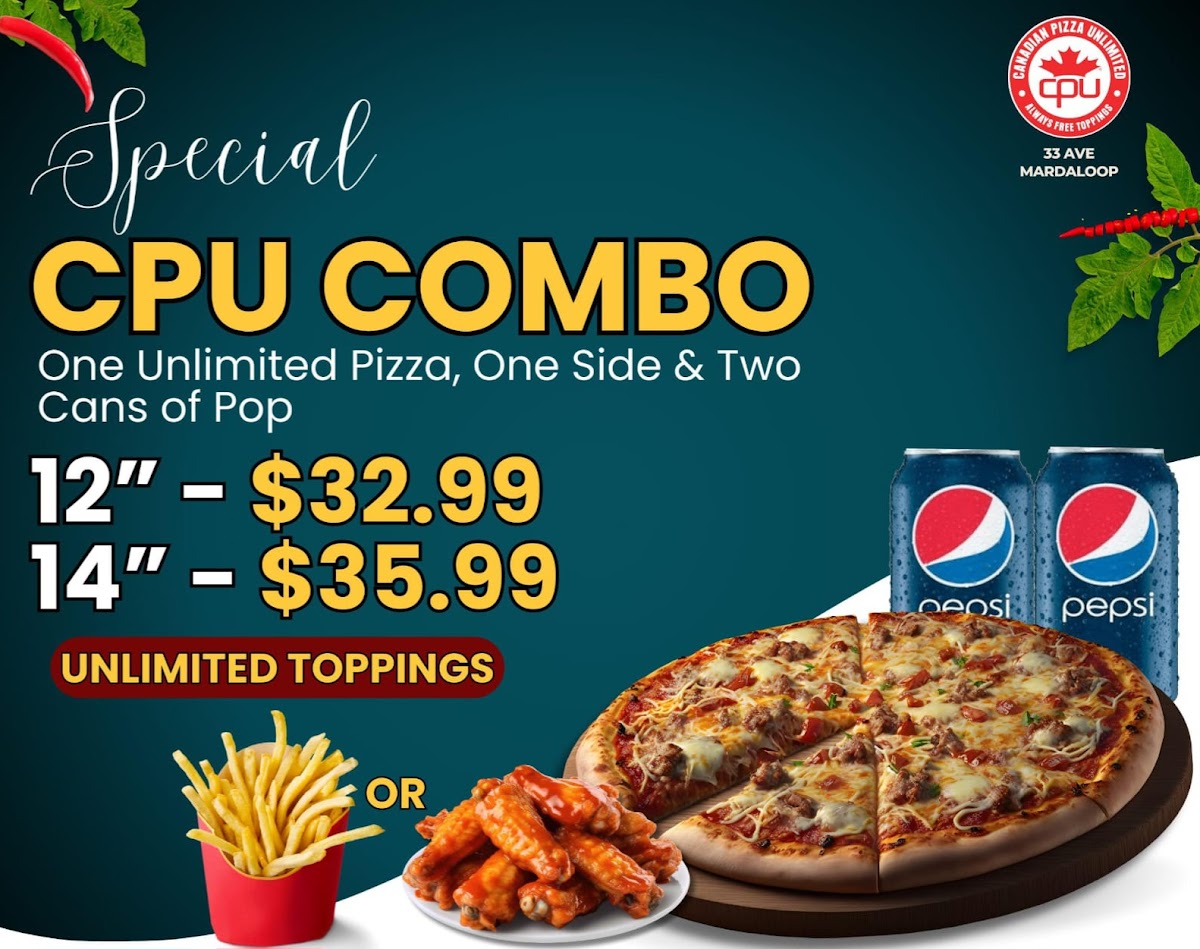 Menu Canadian Pizza Unlimited & Donair-7