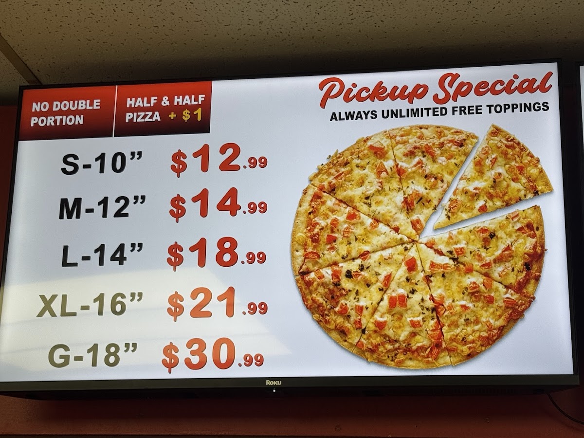 Menu Canadian Pizza Unlimited & Donair-8