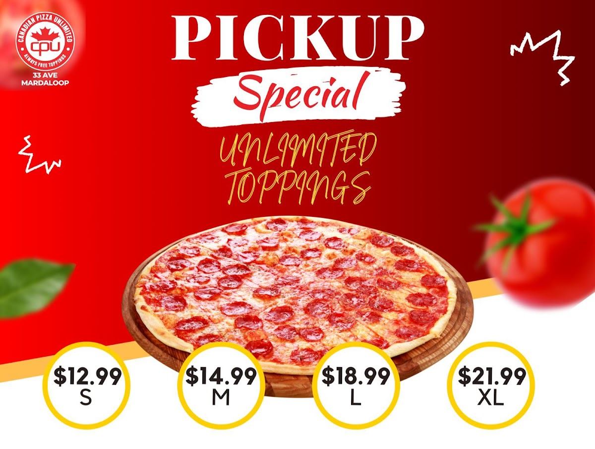 Menu Canadian Pizza Unlimited & Donair-9