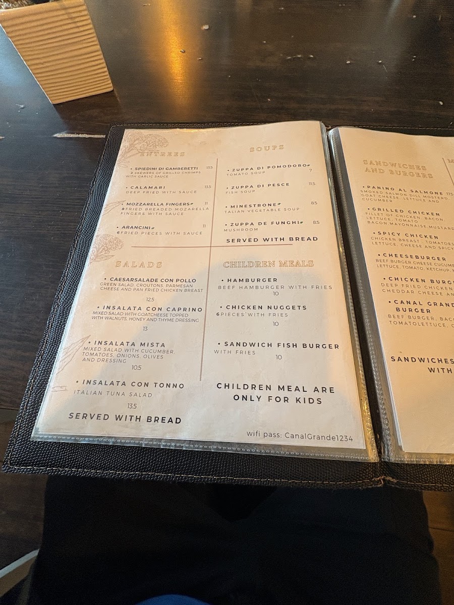 Menu Canal Grande-10