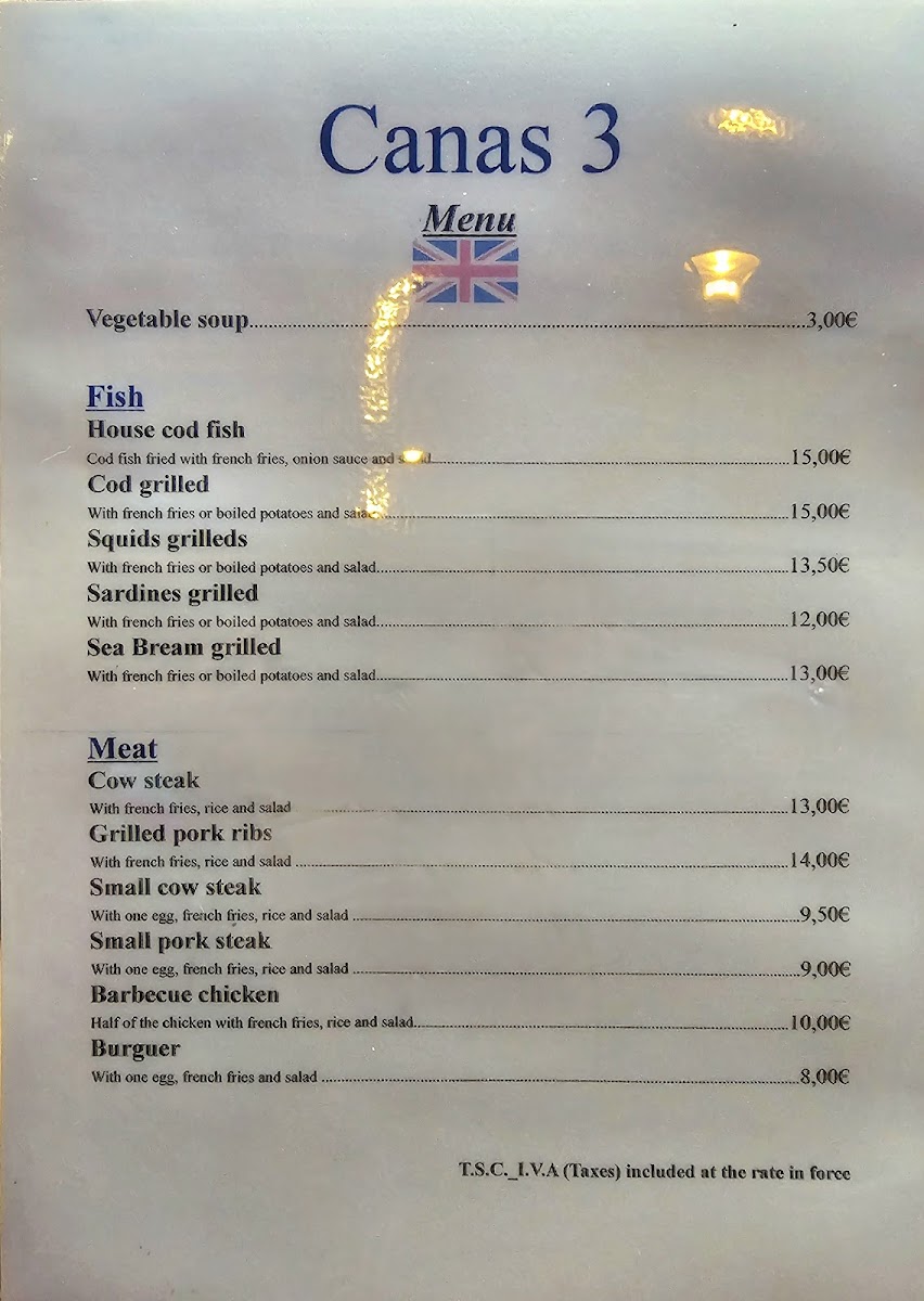 Menu Canas Iii-5