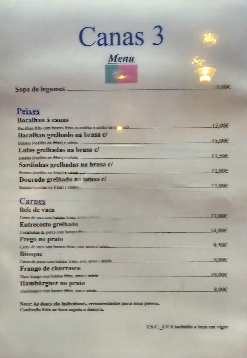 Menu Canas Iii-6