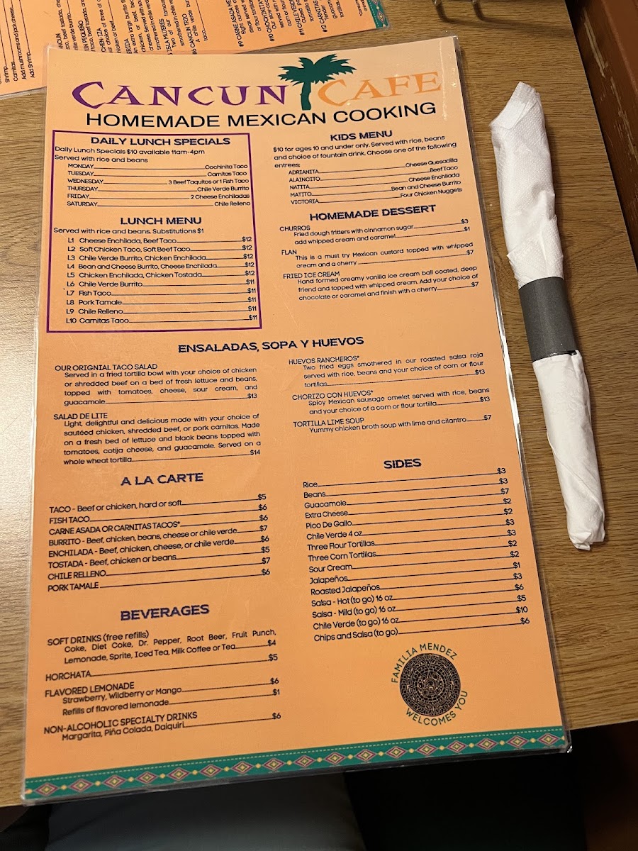 Menu Cancun Cafe-1