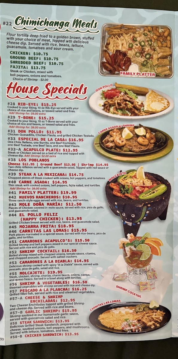 Menu Cancun's Mexican Grill-3