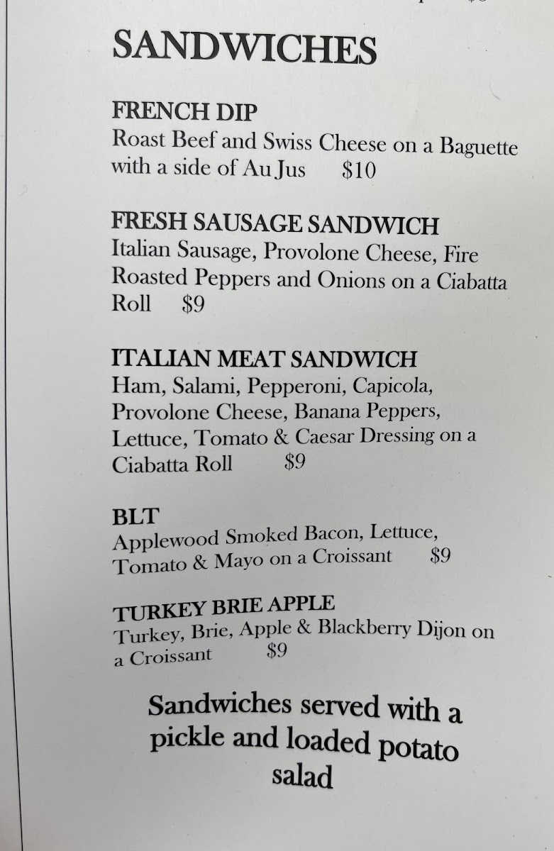 Menu Canoe Club Wine Bar-6