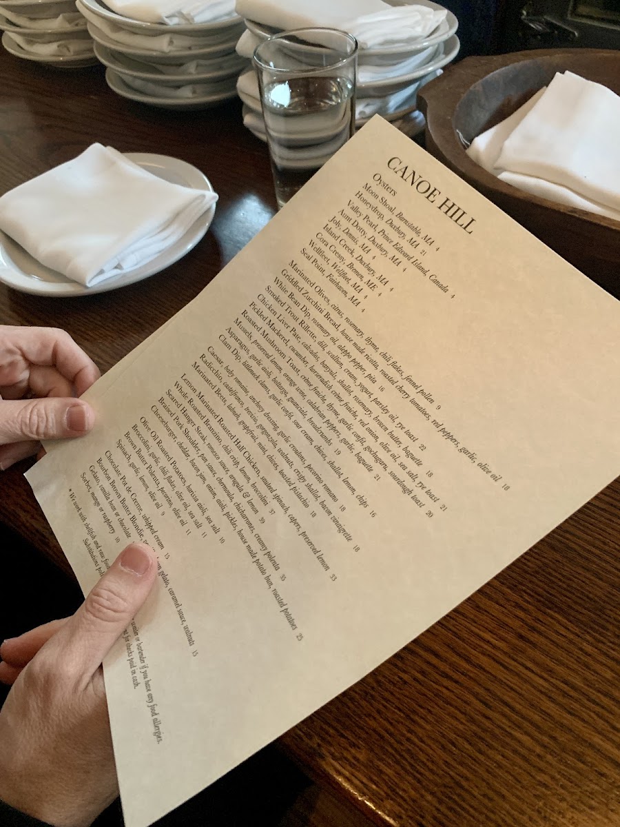 Menu Canoe Hill-1