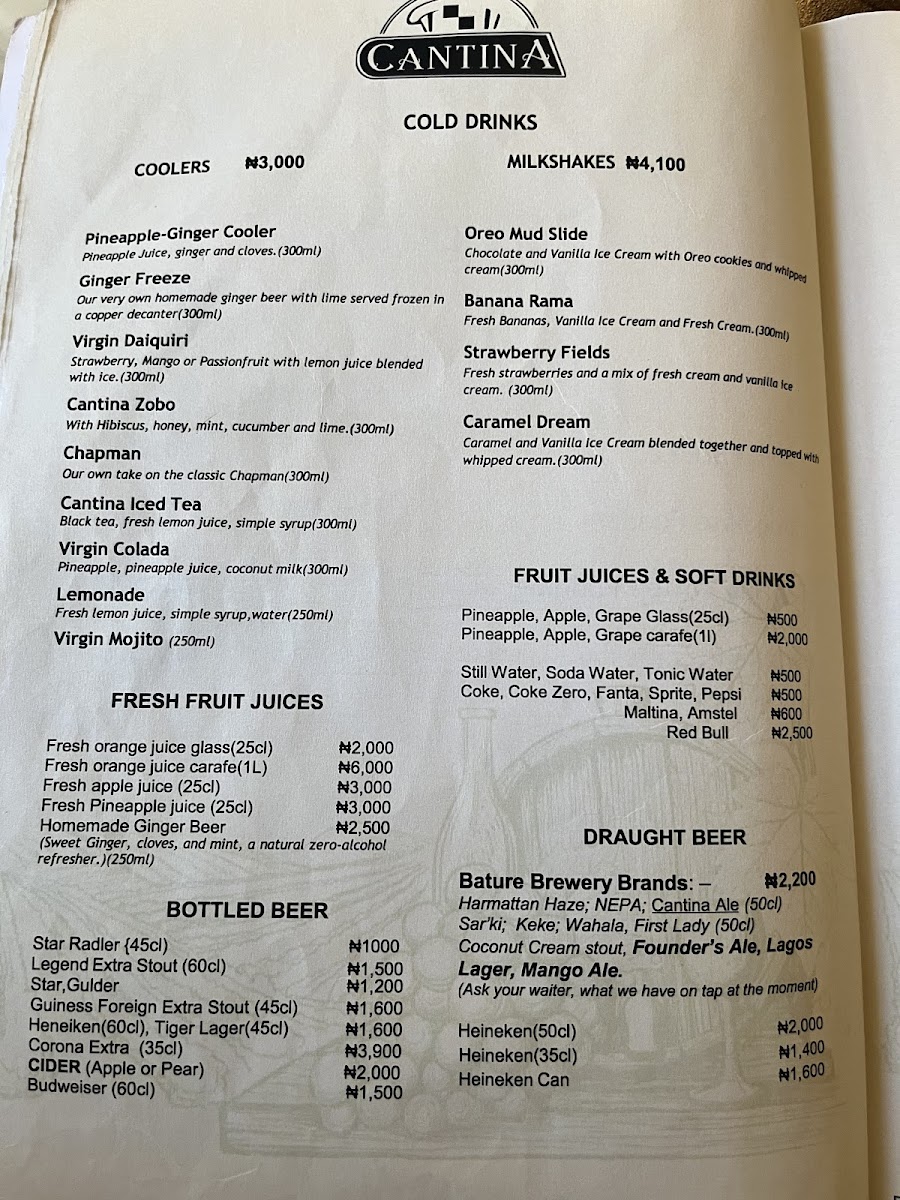 Menu Cantina Restaurant-2