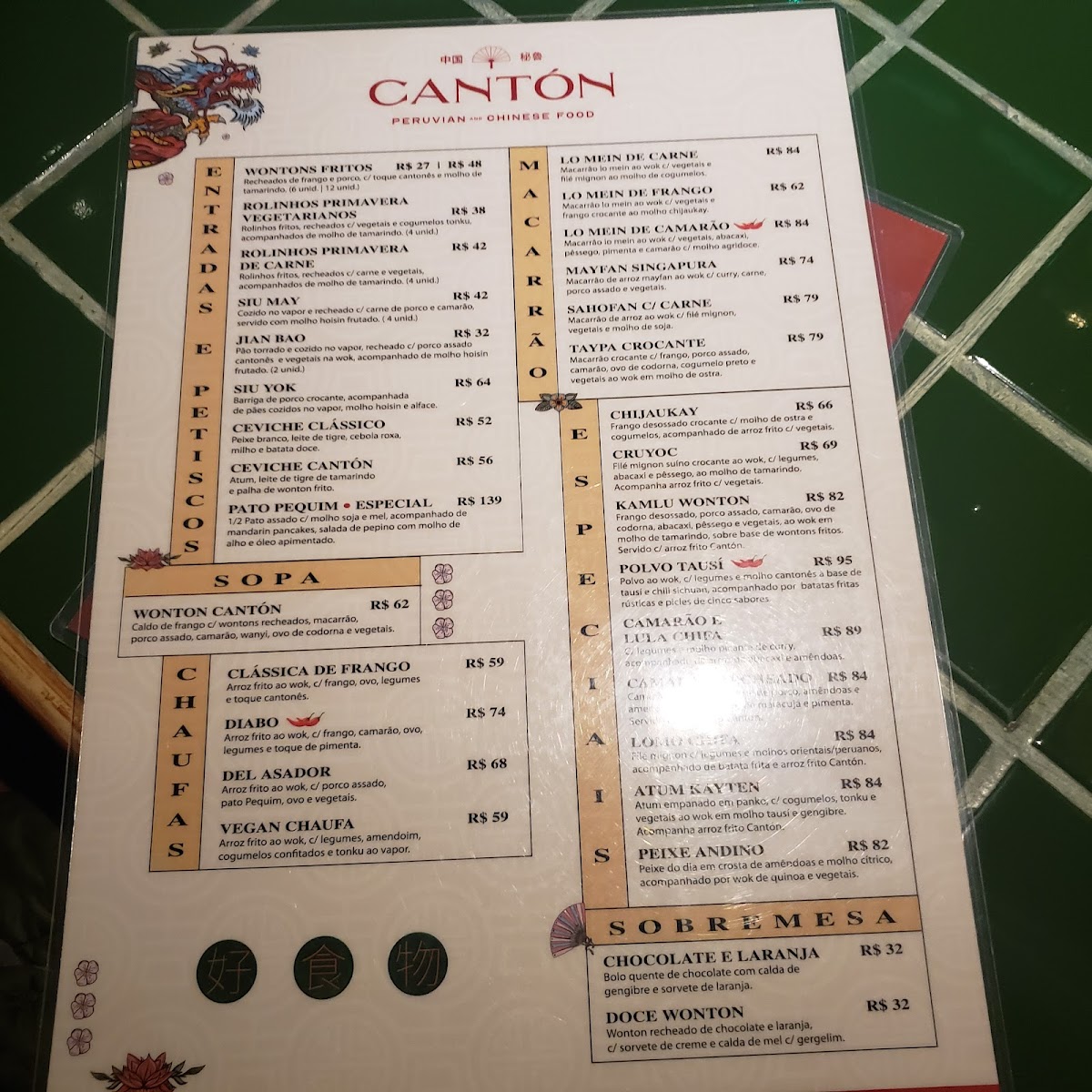 Menu Cantón Peruvian & Chinese Food - Brasília-10