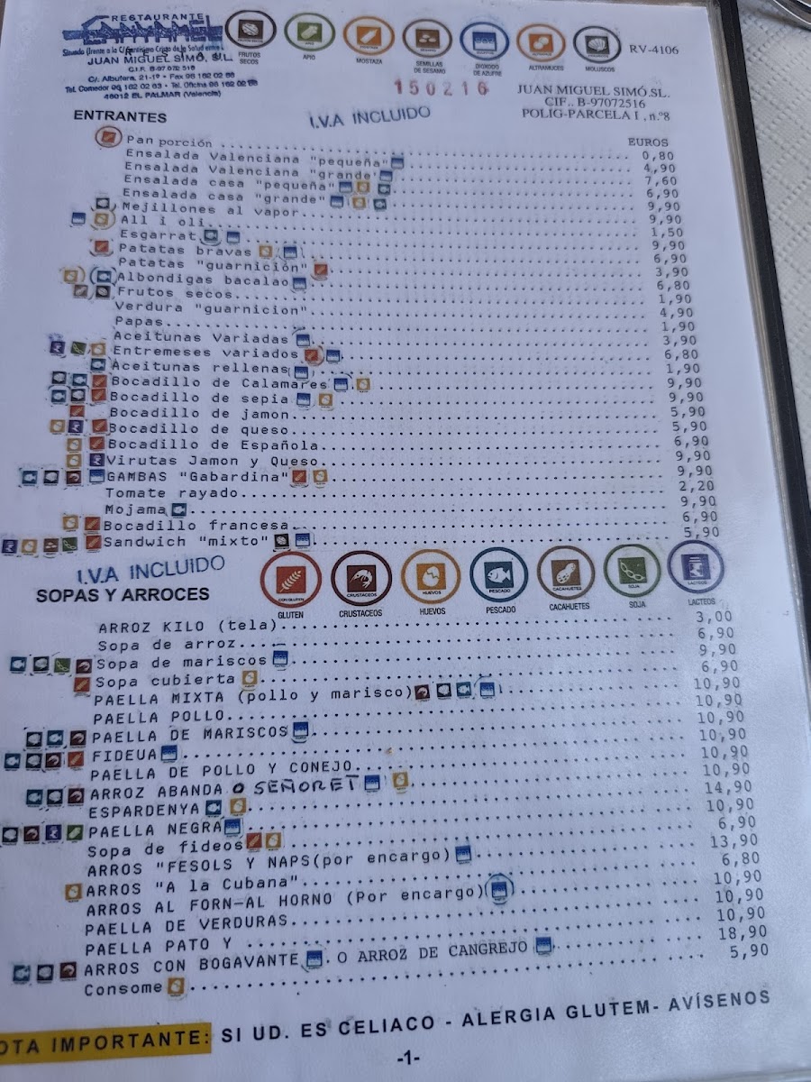 Menu Canyamel-1