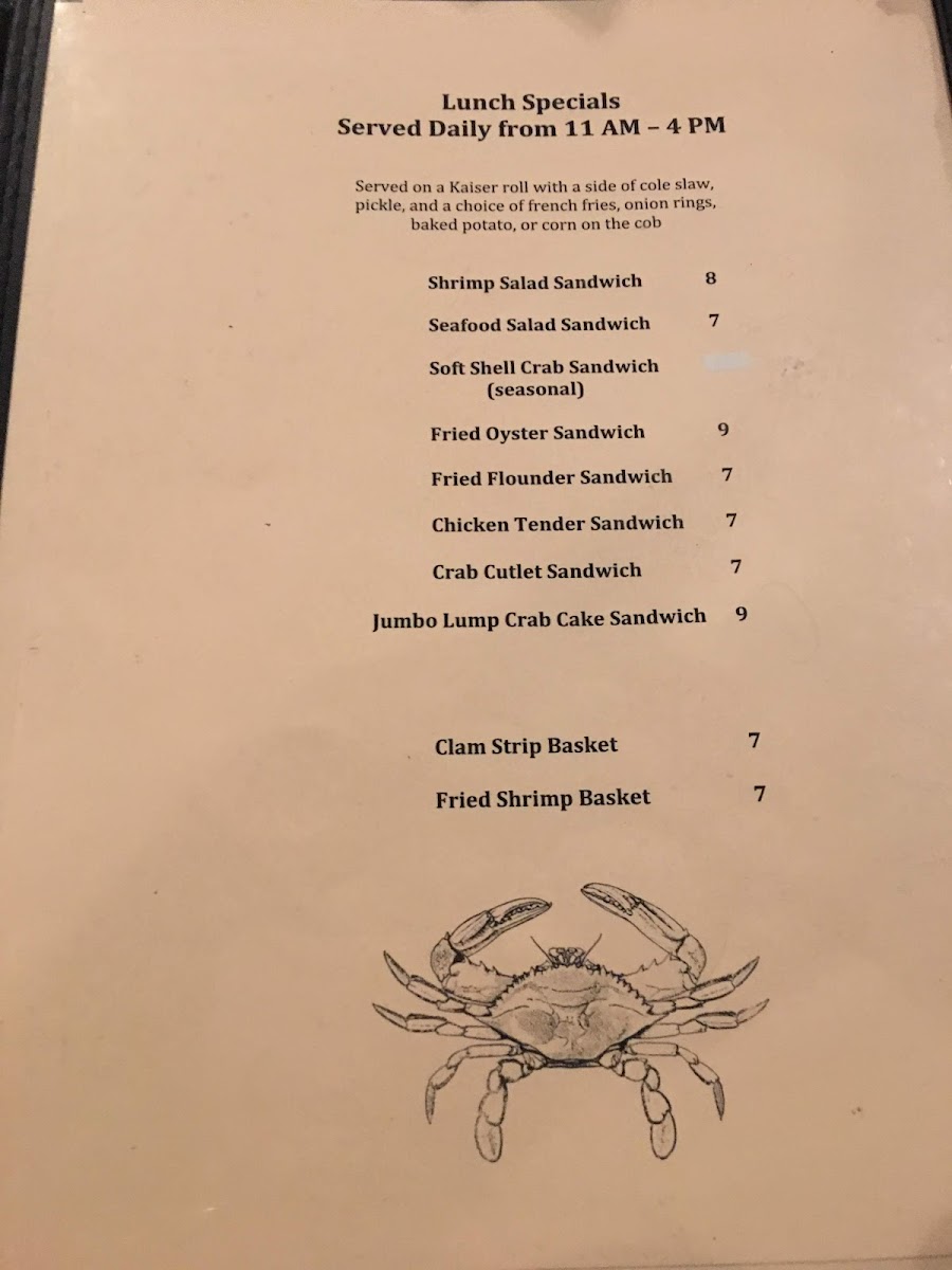 Menu Cap' N Cats-7