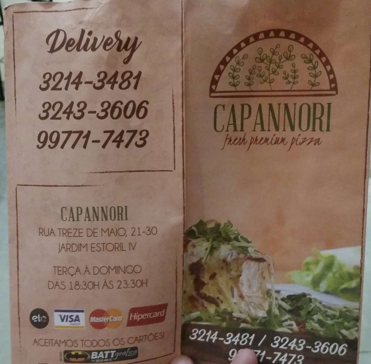 Menu Capannori Fresh Premium Pizza-1