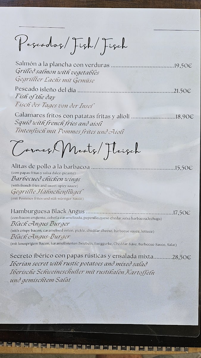 Menu Capitan Hook ( Captain Hook ) Puerto De Mogan - Gran Canaria-9