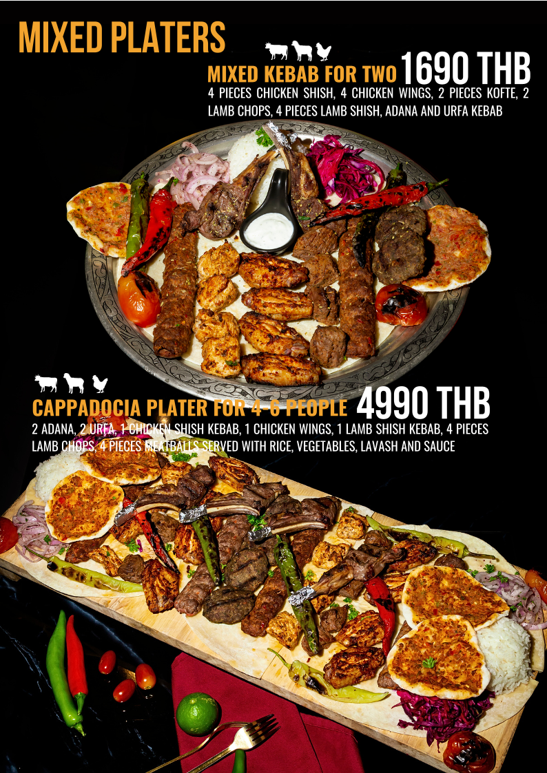 Menu Cappadocia Turkish Restaurant Kamala Beach Phuket-5