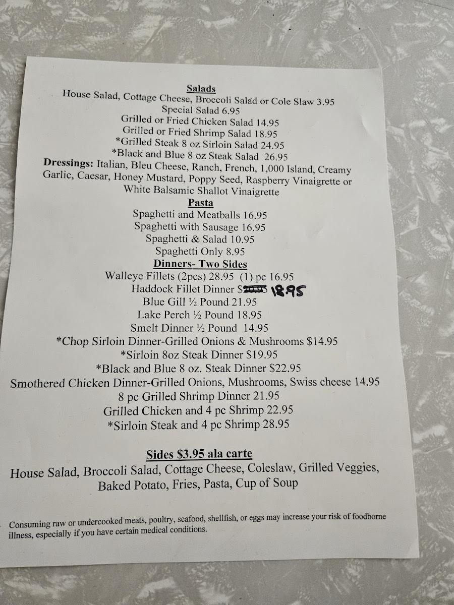 Menu Cappy's Northside Bar And Grill-5
