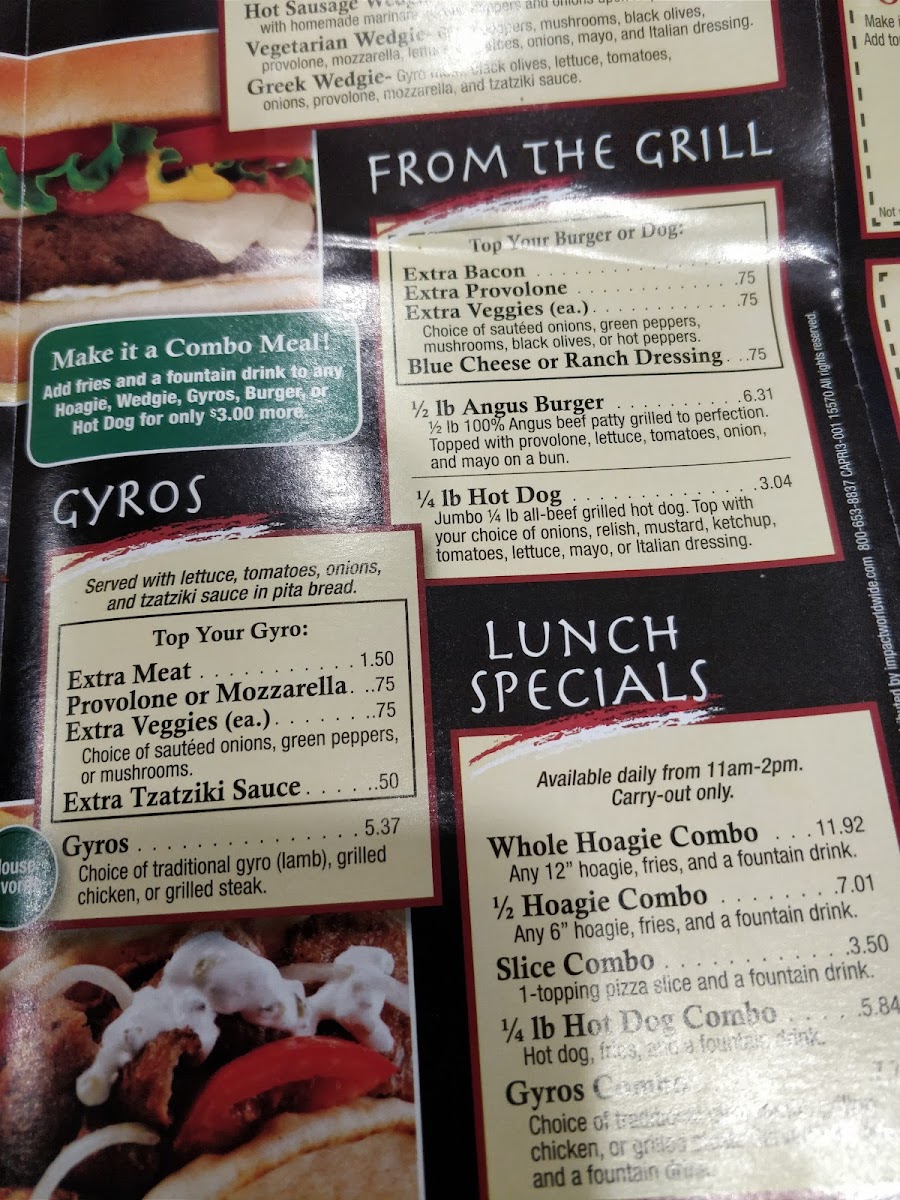 Menu Capri Pizzeria And Bar-10