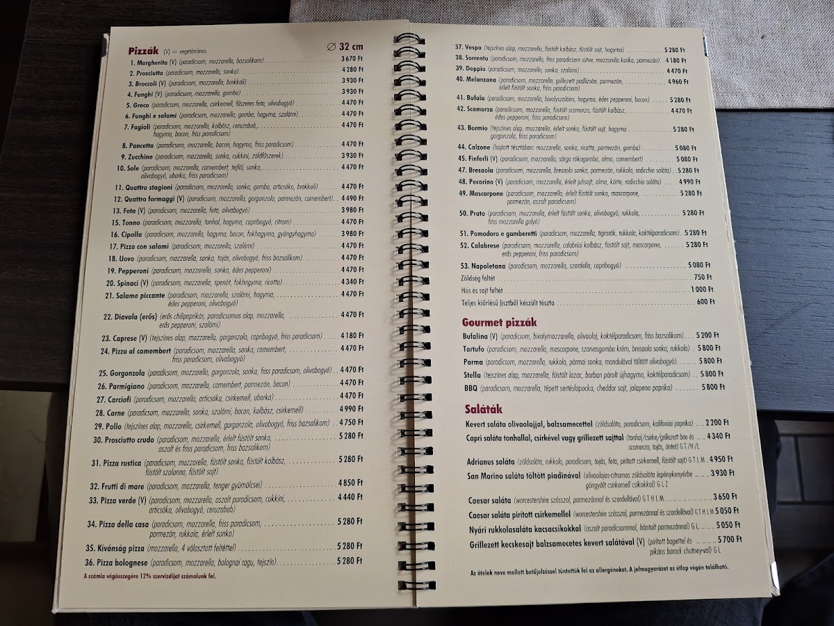 Menu Capri-1
