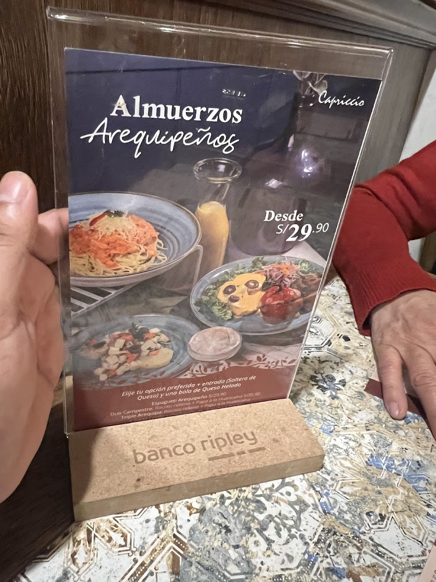 Menu Capriccio - Calle Mercaderes-5