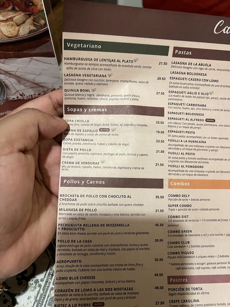 Menu Capriccio - Calle Mercaderes-9