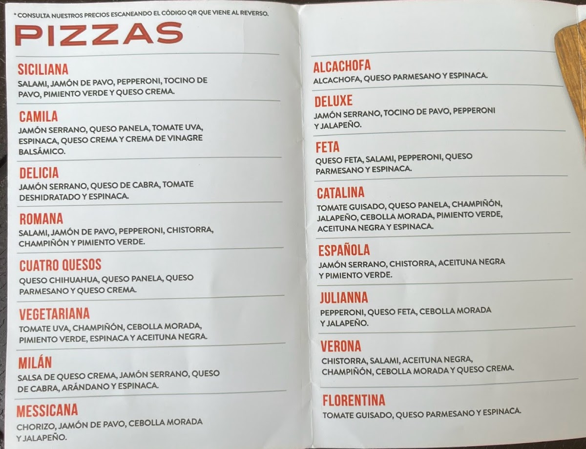 Menu Capricciosas Pizza Gourmet Zavaleta-1