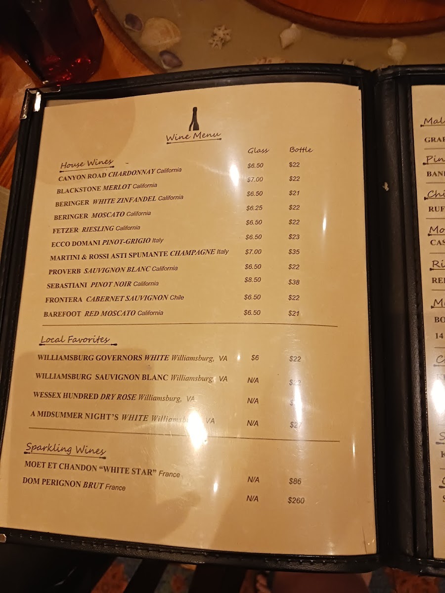 Menu Captain George's Seafood Restaurant-6