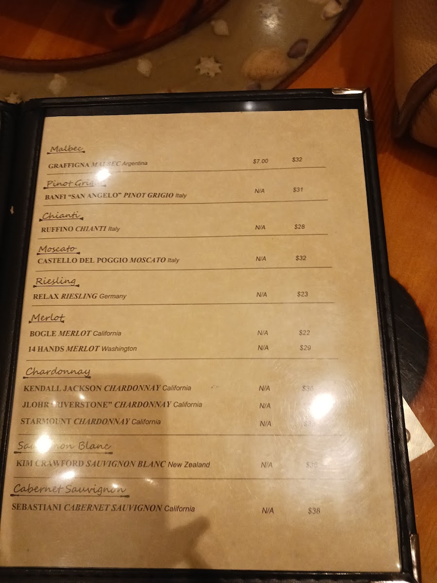 Menu Captain George's Seafood Restaurant-7