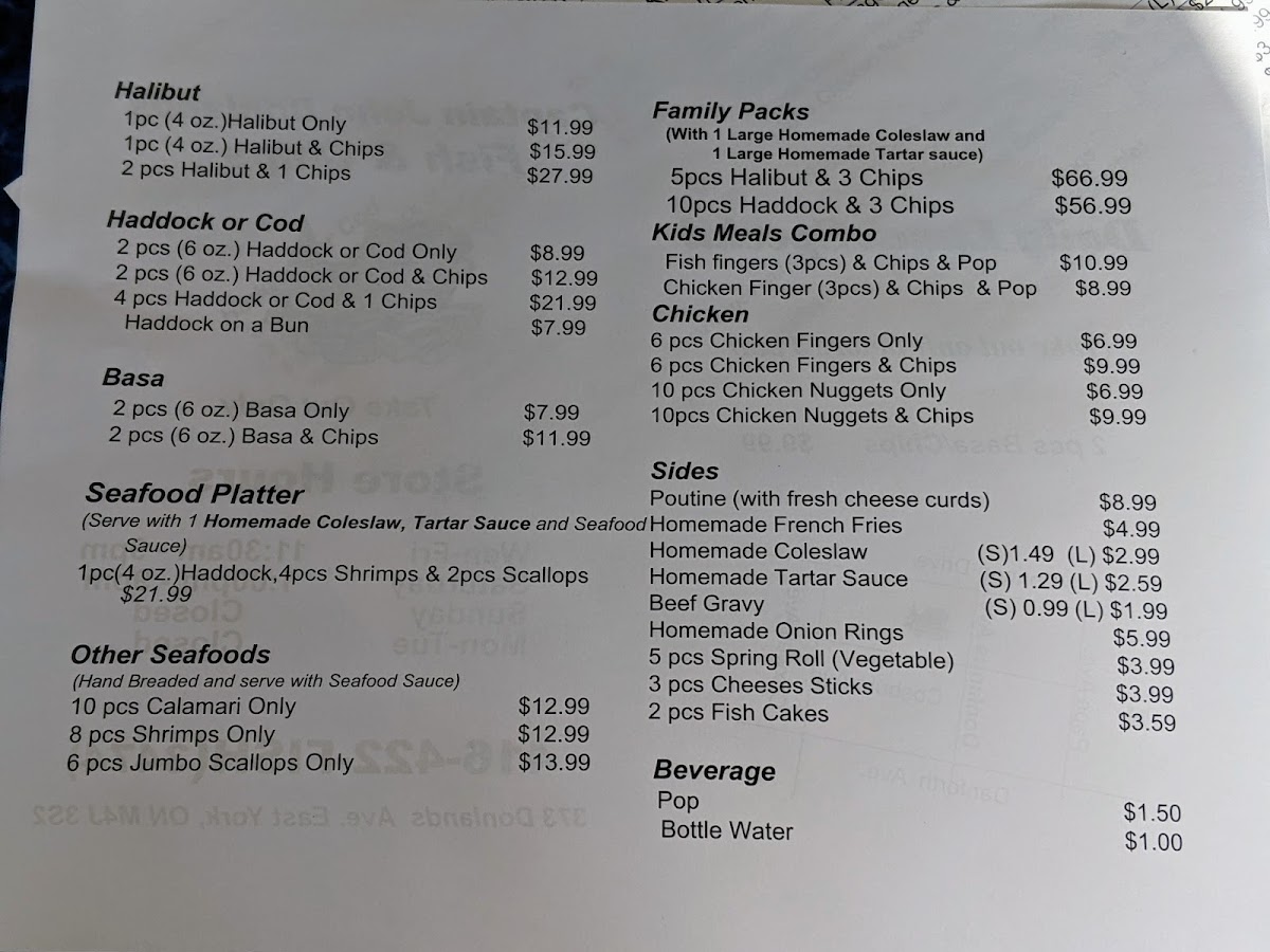 Menu Captain John Donlands Fish & Chips-5