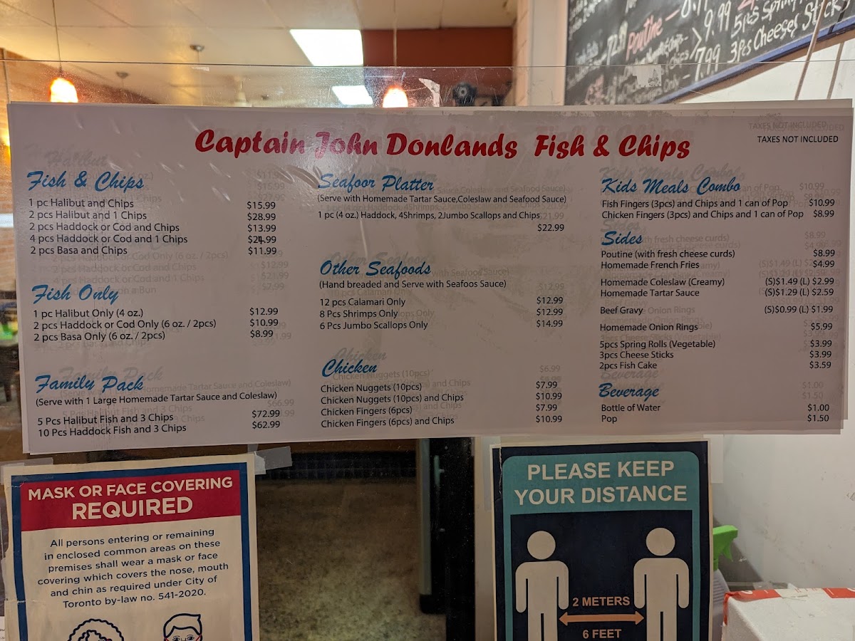 Menu Captain John Donlands Fish & Chips-7