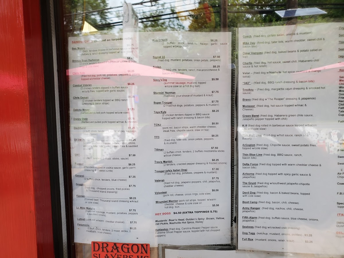 Menu Captain Paul's Firehouse Dogs-4