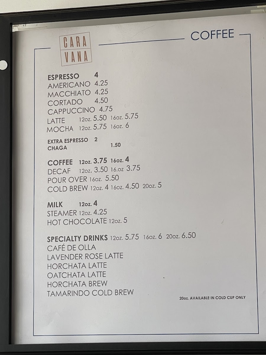 Menu Cara Vana Coffee Shop-2