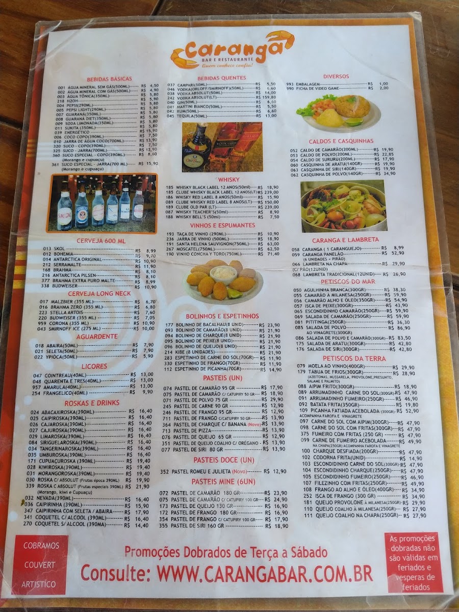 Menu Caranga Bar Vilas-1