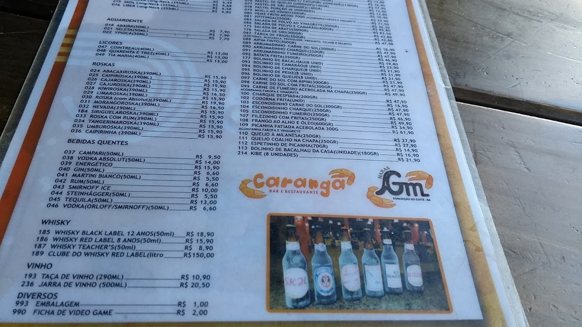 Menu Caranga Bar Vilas-5