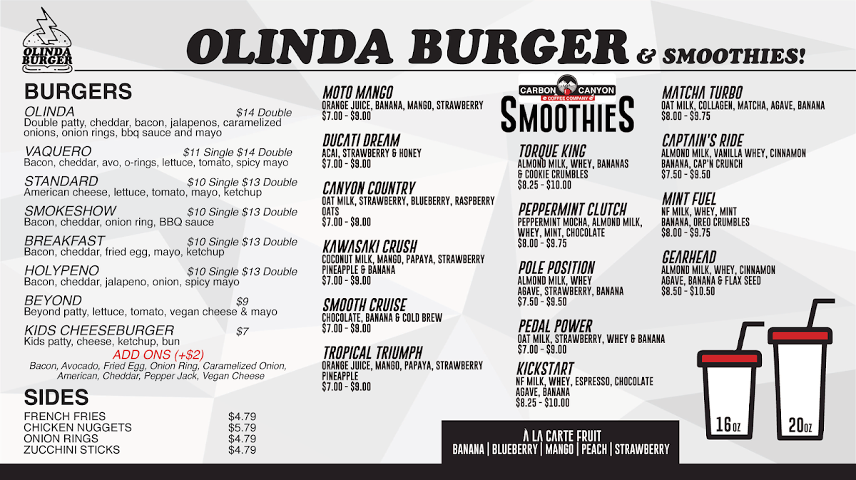 Menu Carbon Canyon Coffee Co.-1