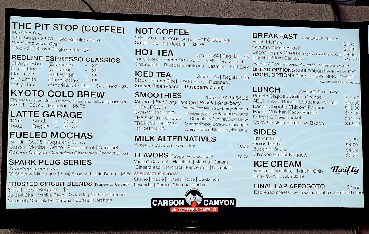 Menu Carbon Canyon Coffee Co.-3
