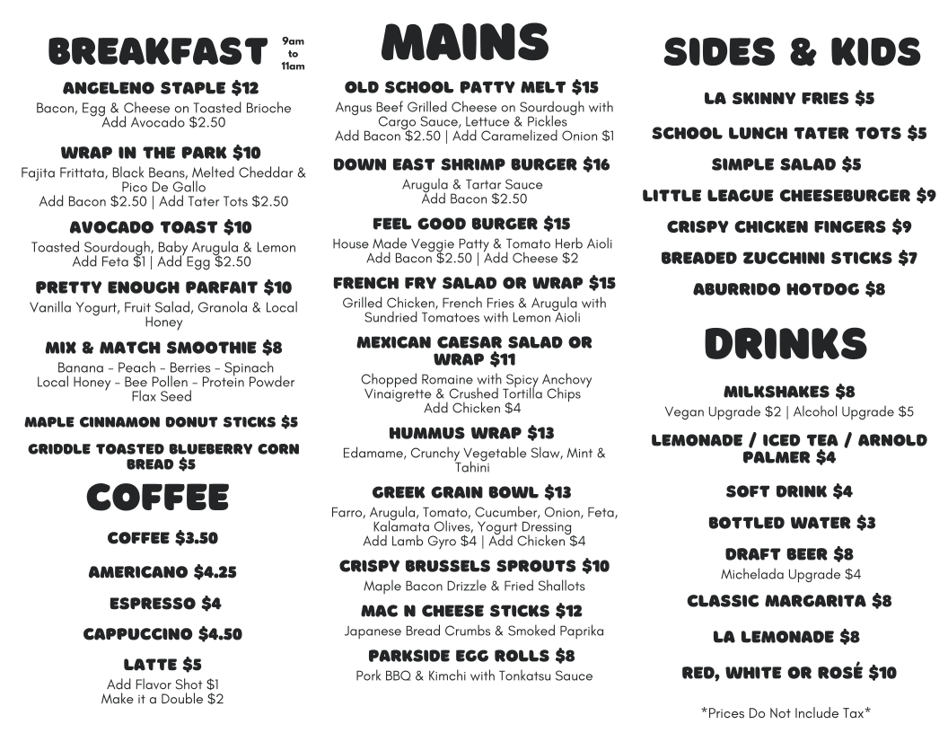 Menu Cargo Snack Shack-1