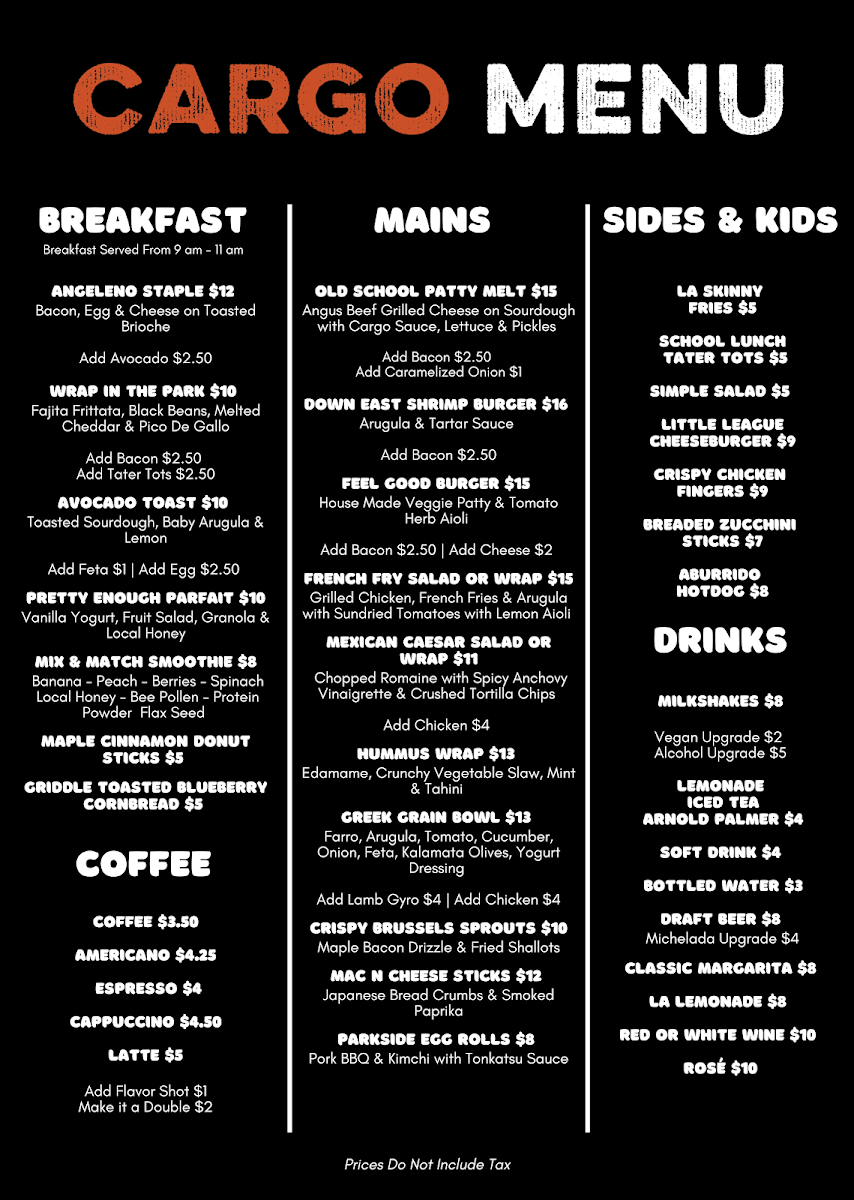 Menu Cargo Snack Shack-2