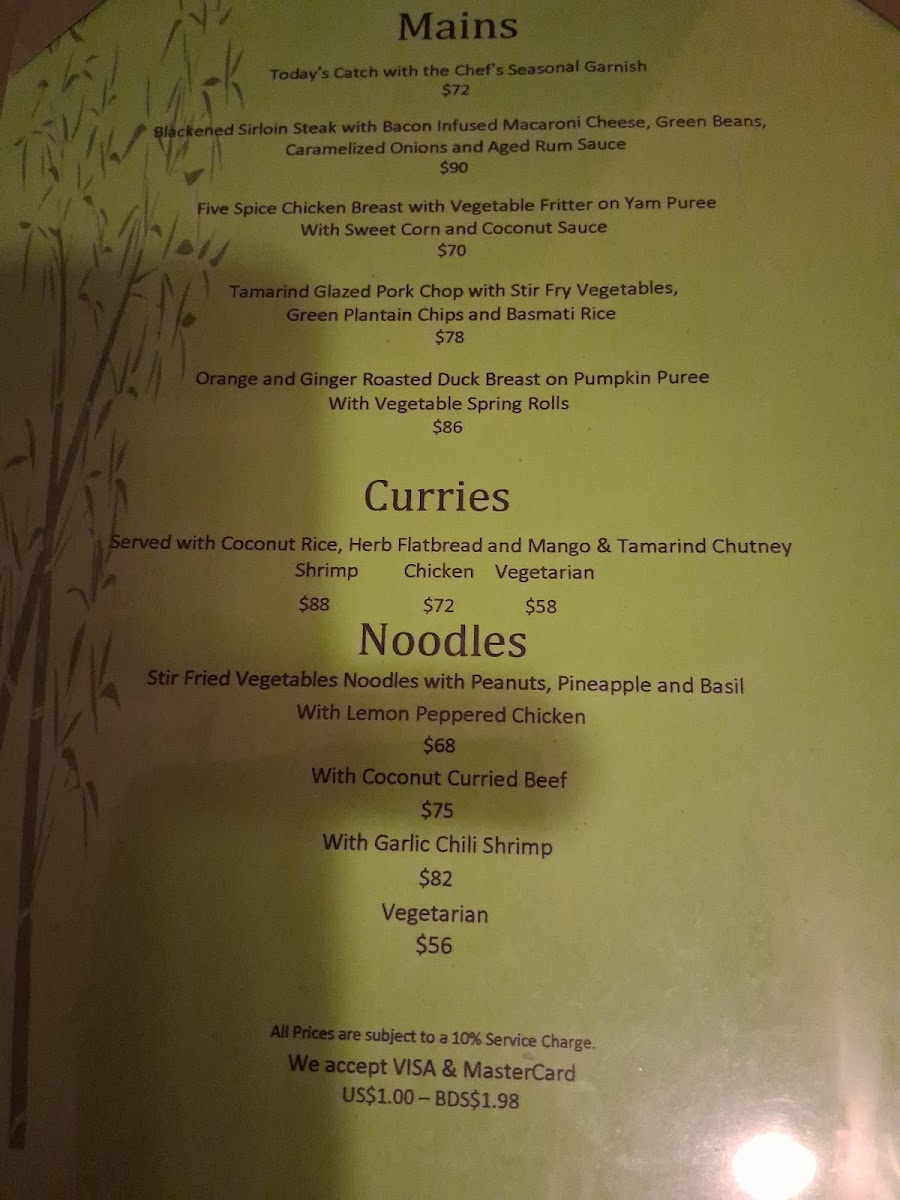 Menu Cariba-1