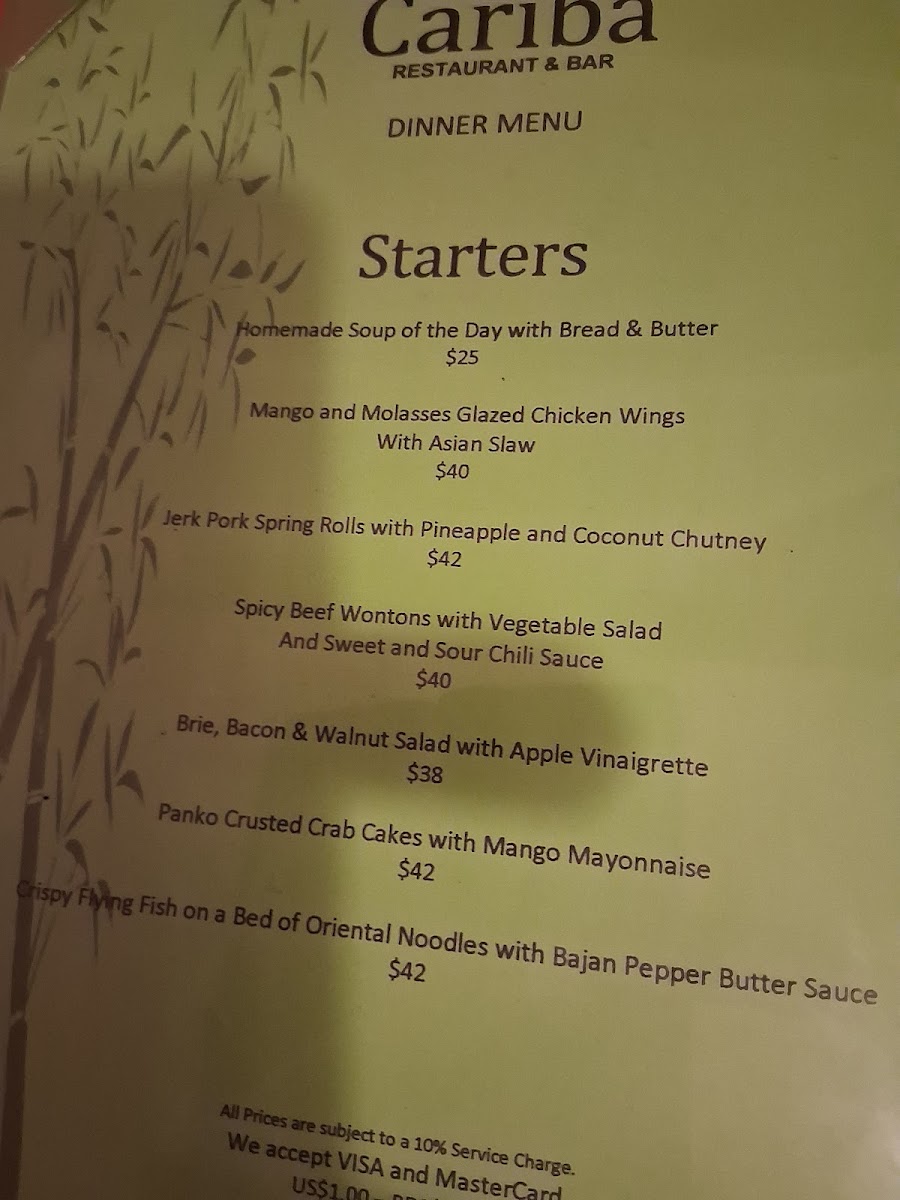 Menu Cariba-2