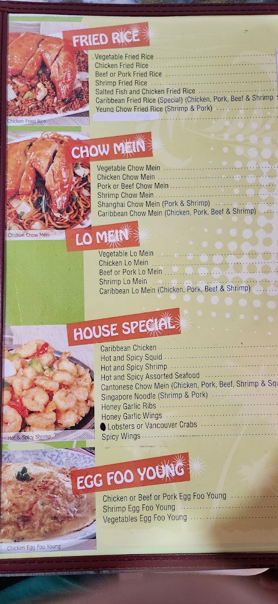 Menu Caribbean Heat 1 Family Restaurant-1