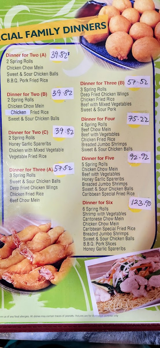 Menu Caribbean Heat 1 Family Restaurant-2