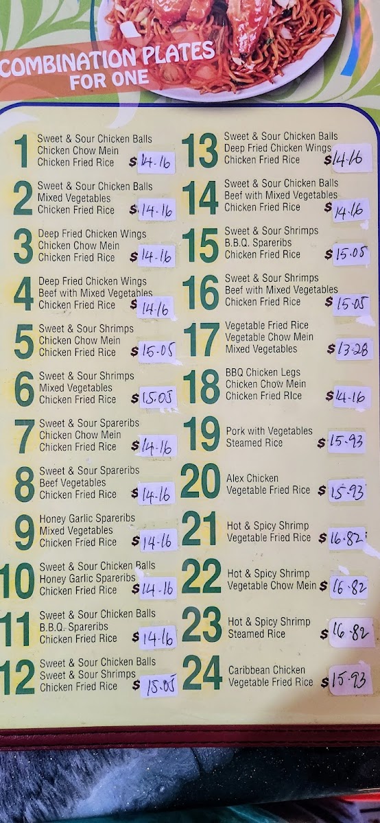 Menu Caribbean Heat 1 Family Restaurant-3