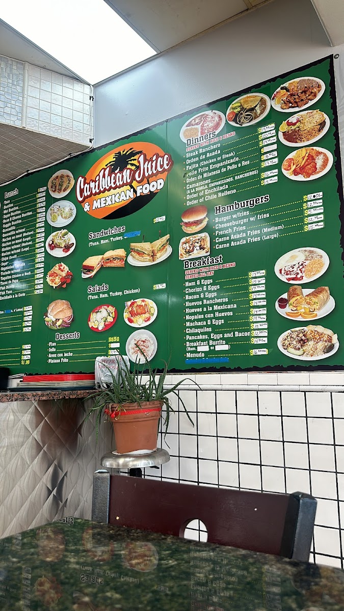 Menu Caribbean Juice & Mexican Food-2