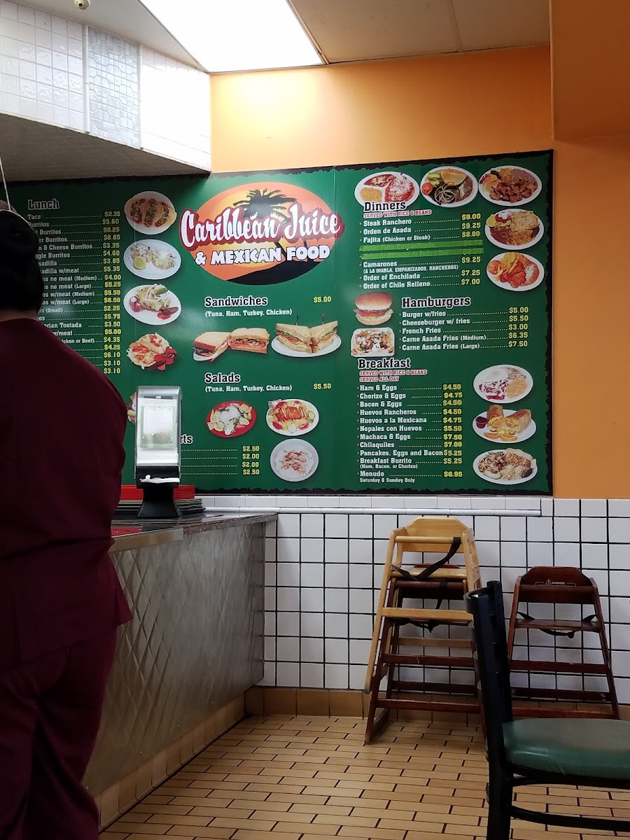 Menu Caribbean Juice & Mexican Food-7